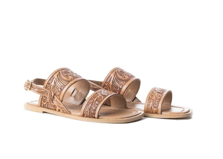 Wildflower Wonderer Tooled Sandals