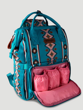 Load image into Gallery viewer, Wrangler Turquoise Southwestern Backpack
