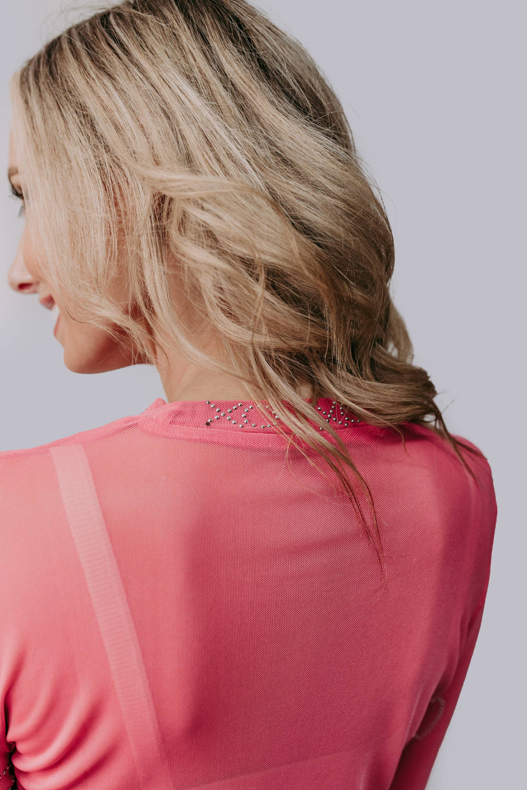 XOXO Pink Mesh Top