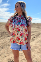 Porcelain Petals Top