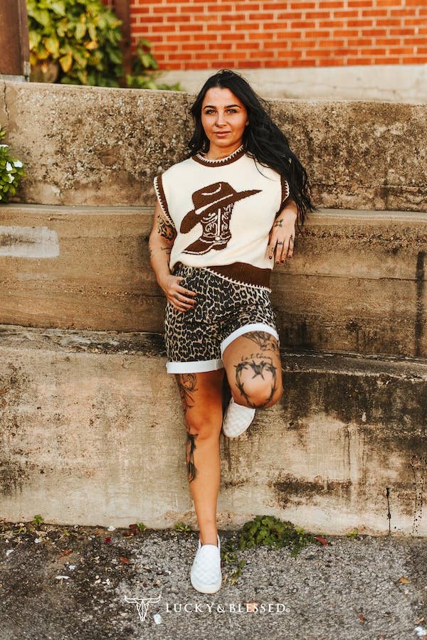 Leopard Cuffed Shorts