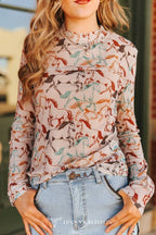 Wildflowers Mesh Top