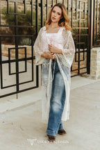 Ivory Western Mesh Duster