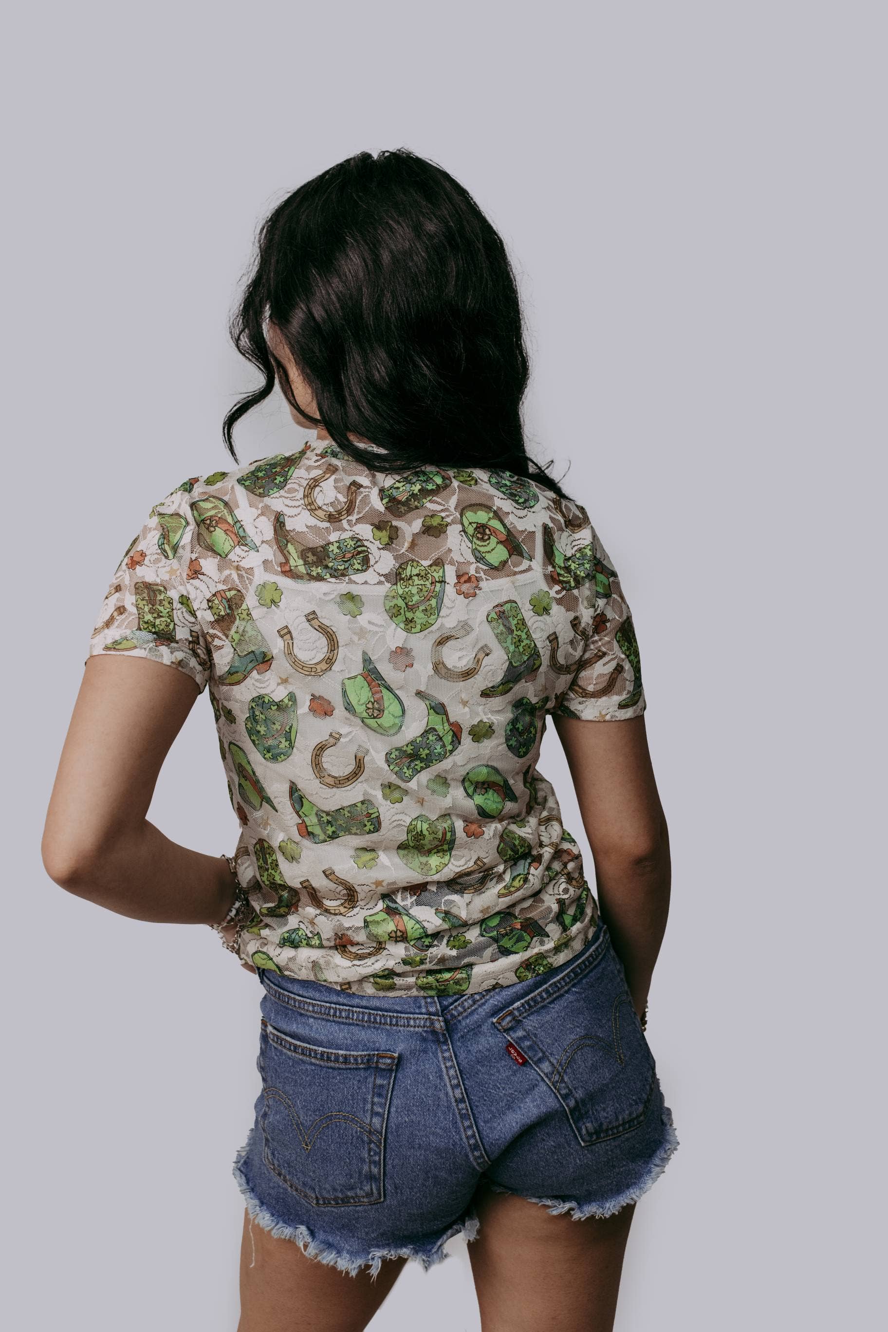 Lucky Western Lace Top