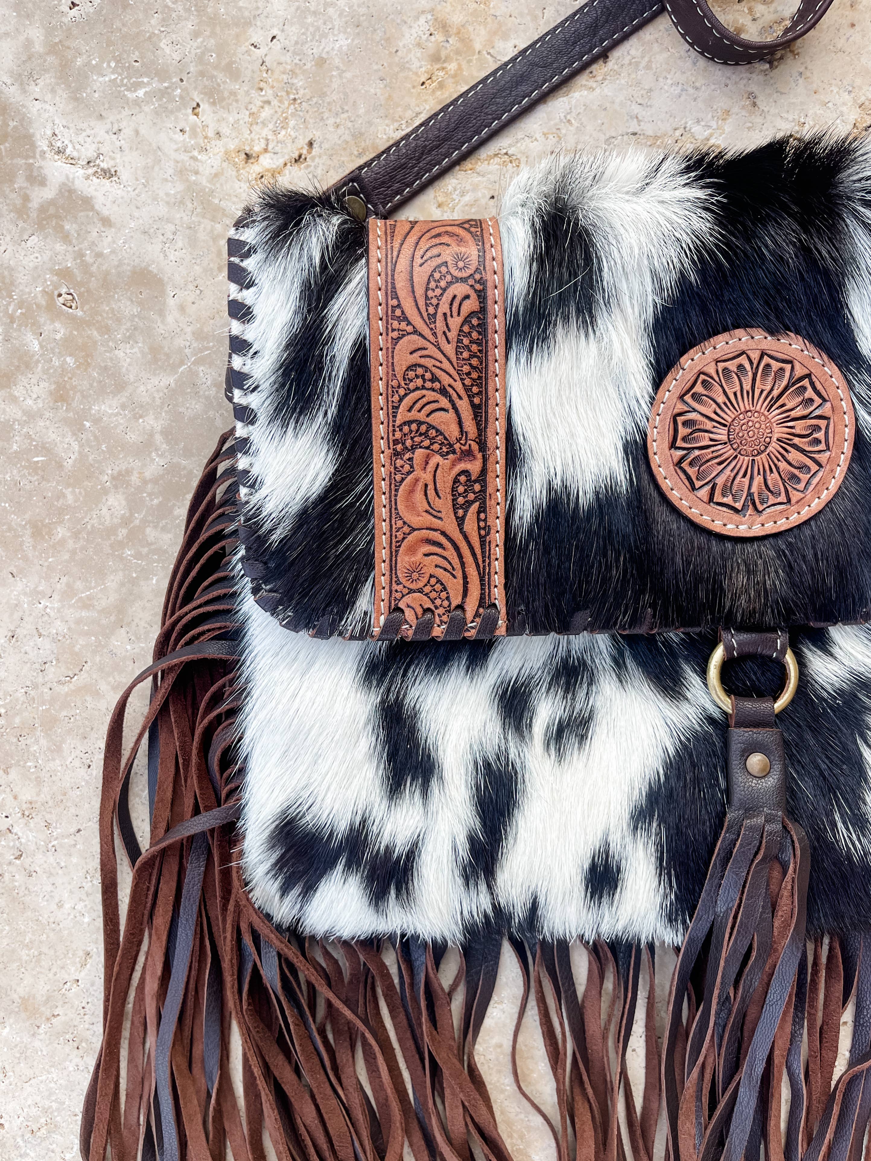 Regina Cowhide Crossbody Purse