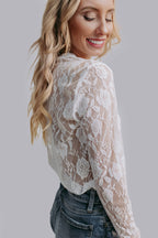 Ivory Roses Lace Top