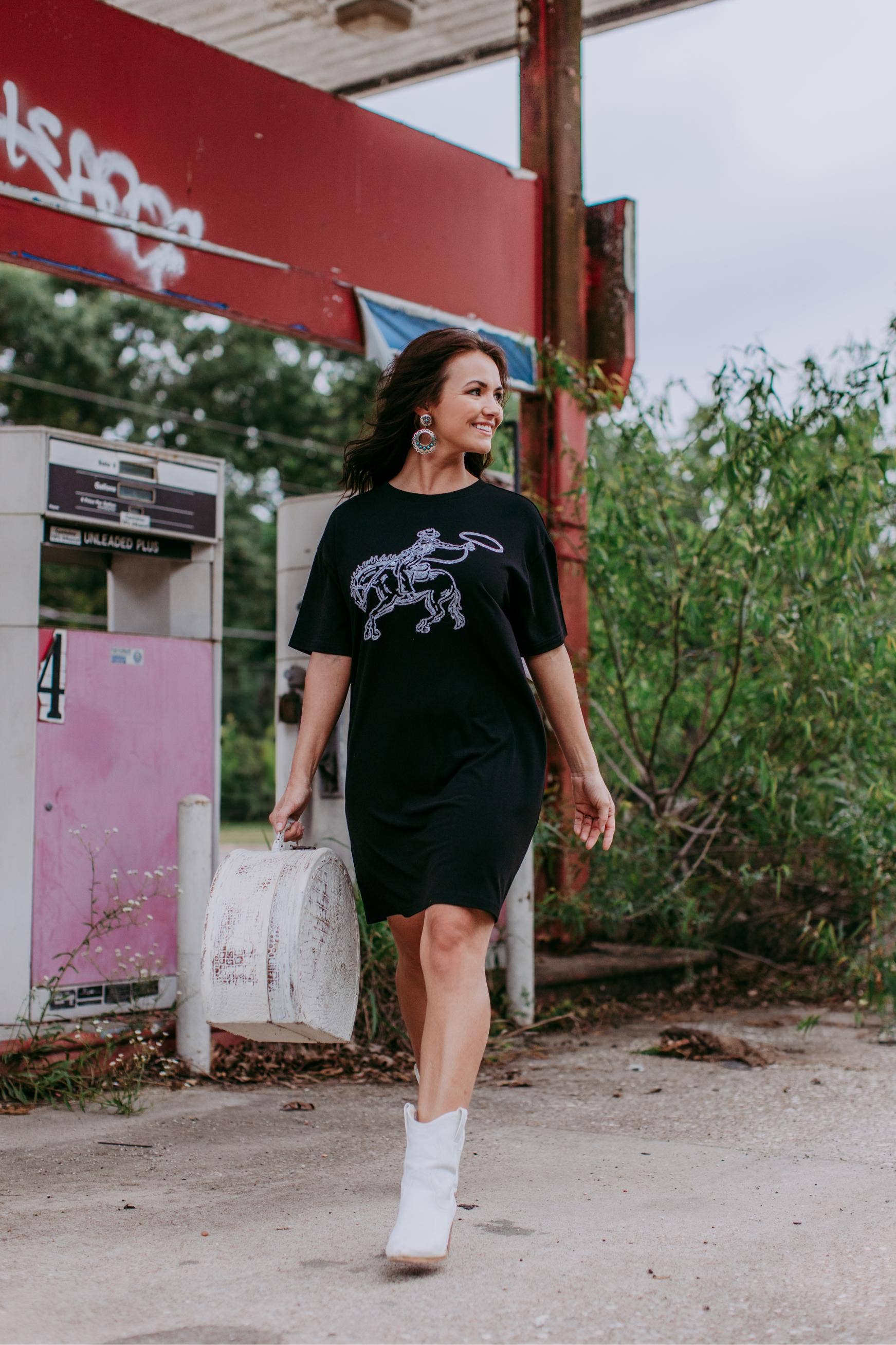 Deadwood Sequin Tee Dress
