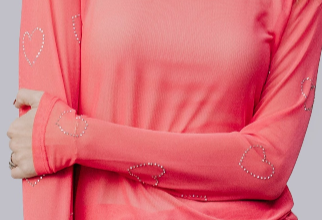 XOXO Pink Mesh Top