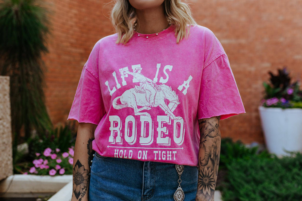 Pink Life is a Rodeo Tee