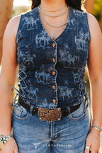 Wild West Denim Vest