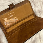 Tooled Leather Floral Wallet