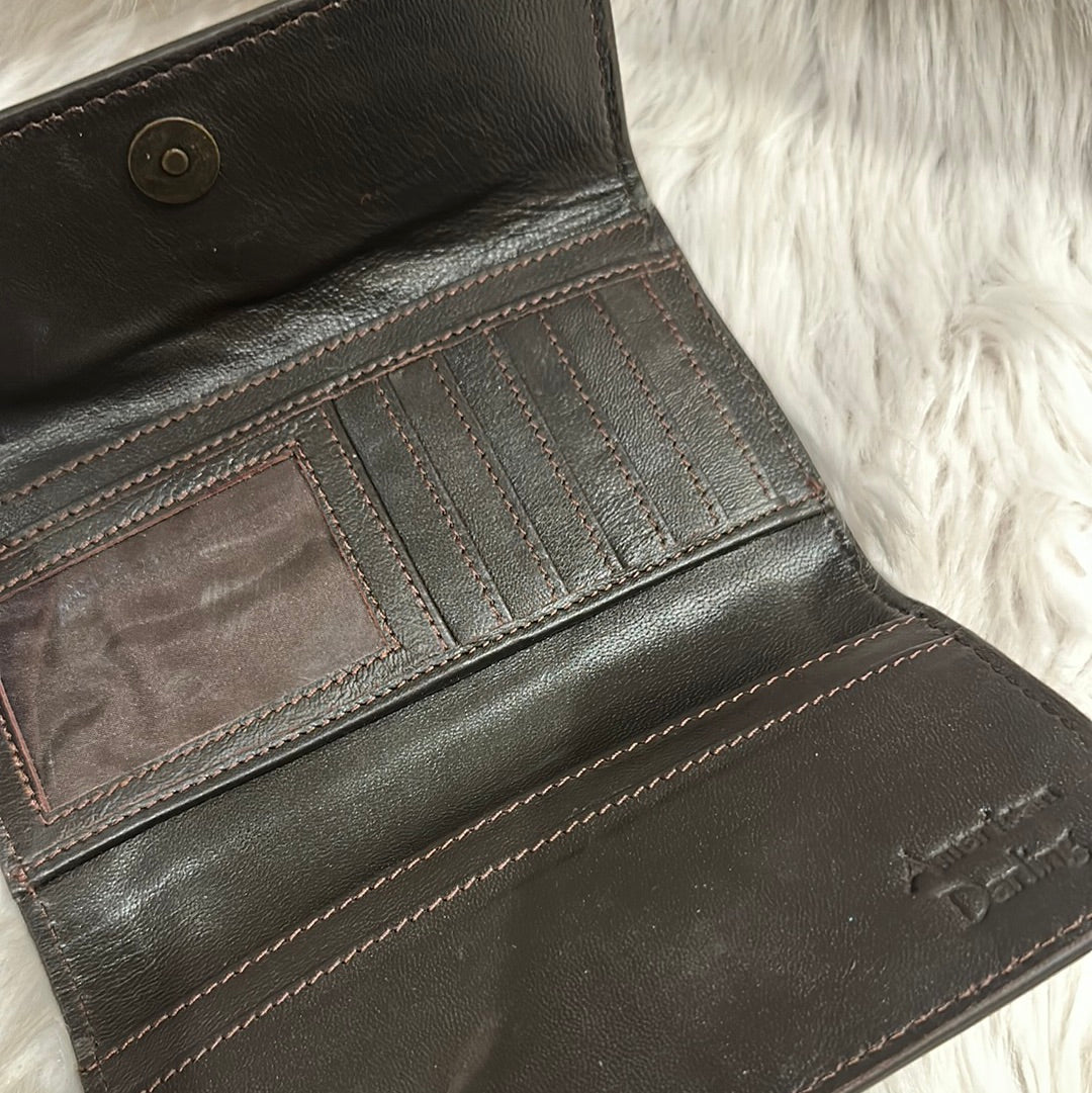 Black Tooled Leather Wallet
