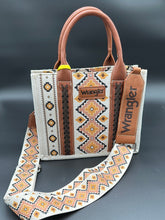 Load image into Gallery viewer, Wrangler Beige Southwestern Small Tote/Crossbody
