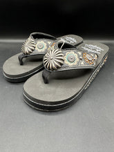 Load image into Gallery viewer, Montana West Concho Wedge Flip Flop Sandals
