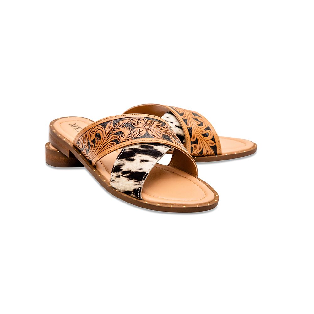 Chappy Western Tooled Sandals