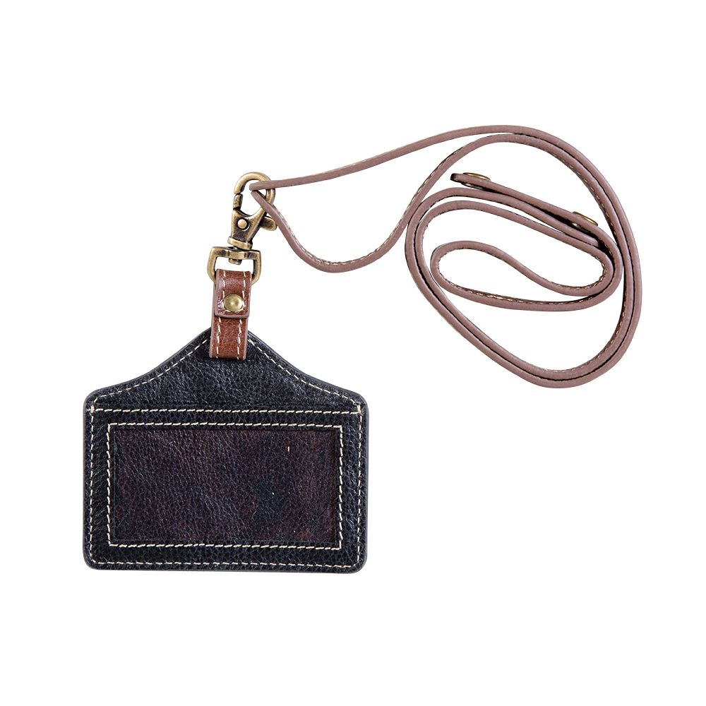 Red Floral Tooled Lanyard