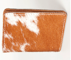 Brown Cowhide Card Holder