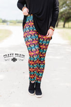 Load image into Gallery viewer, Multi-Colored Southwestern Leggings
