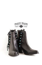 Load image into Gallery viewer, Black Fringe Bootie
