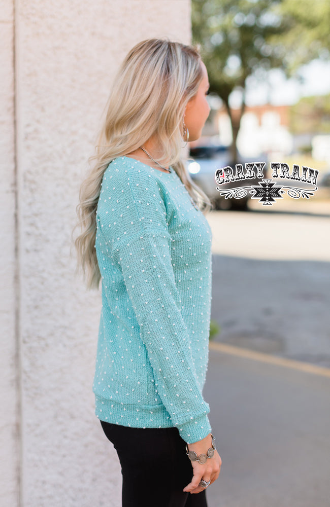 Mint Blue Sweater