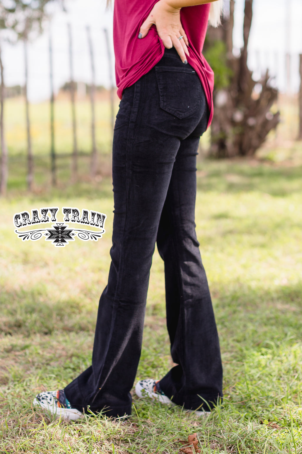 Black Trouser Corduroy Pant