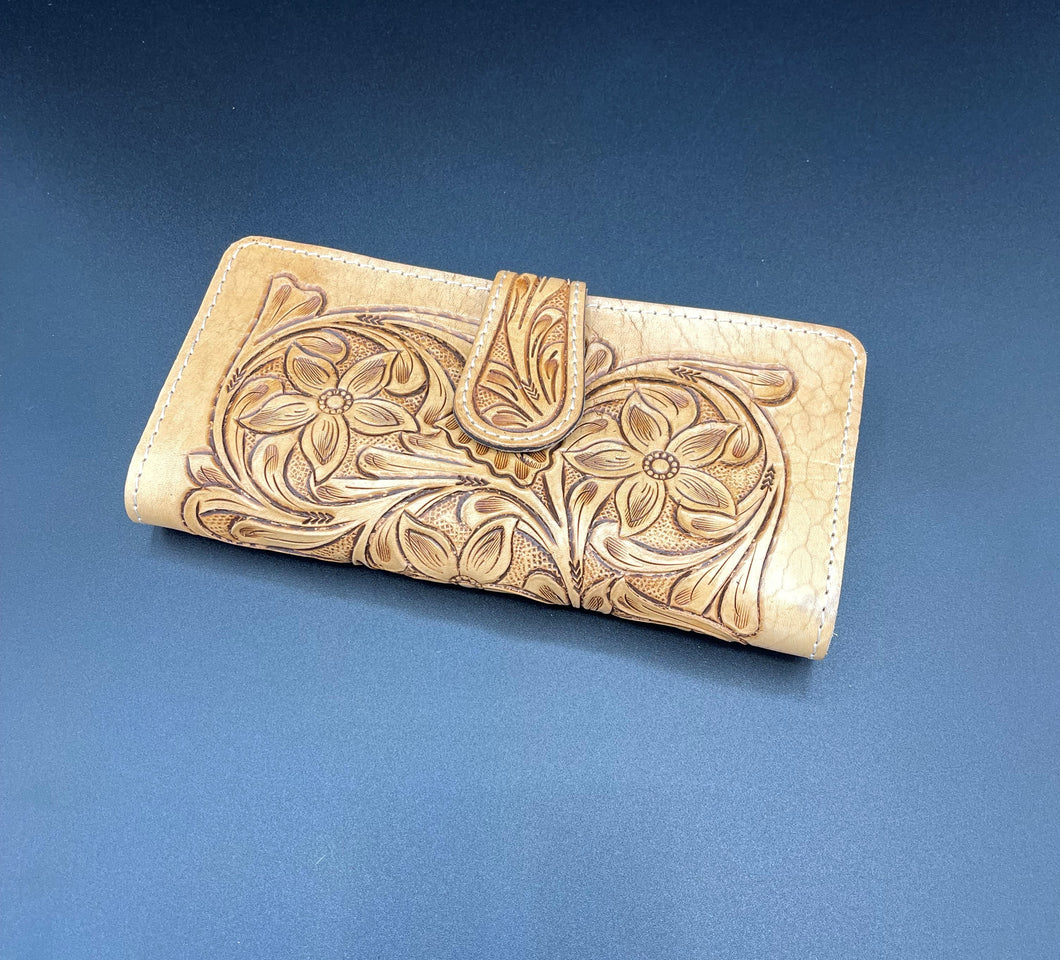 Fully Tooled Leather Wallet