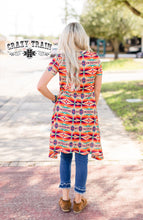 Load image into Gallery viewer, Multi-Colored Southwestern Design Tunic

