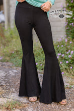 Load image into Gallery viewer, Black Large Flare Leggings
