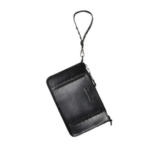 Load image into Gallery viewer, Montana West Black Leather Crossbody Purse
