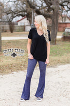 Denim Legging Flares
