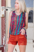 Load image into Gallery viewer, Southwestern Design Sleeveless Top
