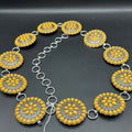 Yellow Concho Inspired Belt