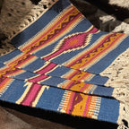 Blue/Pink Southwestern Woven Placemat Set