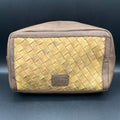 AD-153 Leather Weave Toiletry Bag