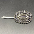 #405H Black Stone Needlepoint Cluster Hair Pin