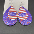 Land of the Free Fishhook Earrings