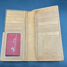 Load image into Gallery viewer, Montana West Brown Cowhide Concho Wallet
