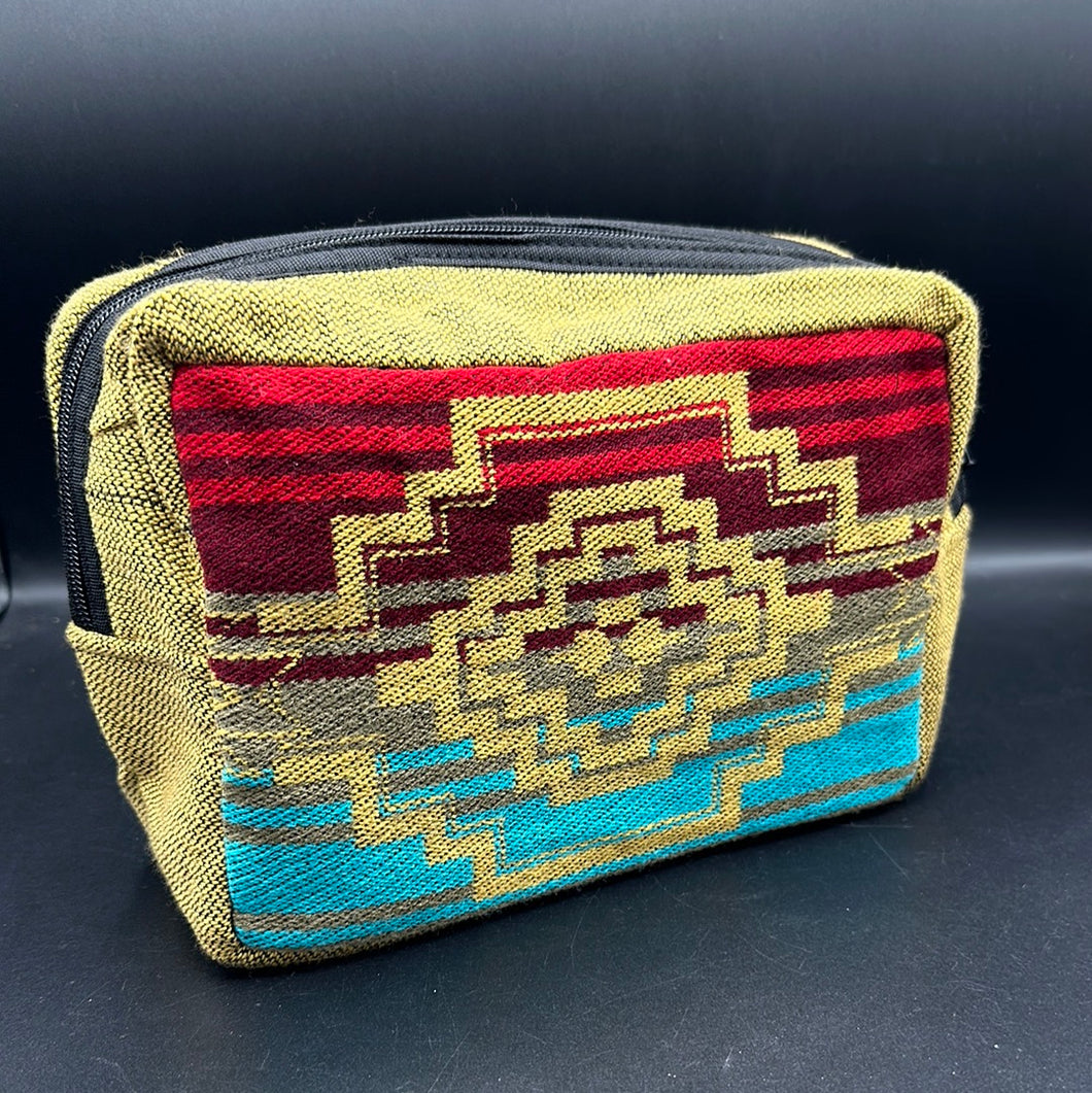 LP13 Tan/Turquoise Southwestern Large Pouch