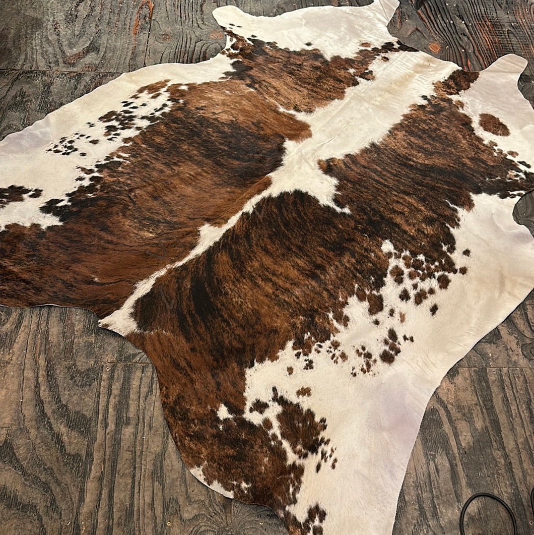 Cowhide #45 Tri-Color Brindle Hide