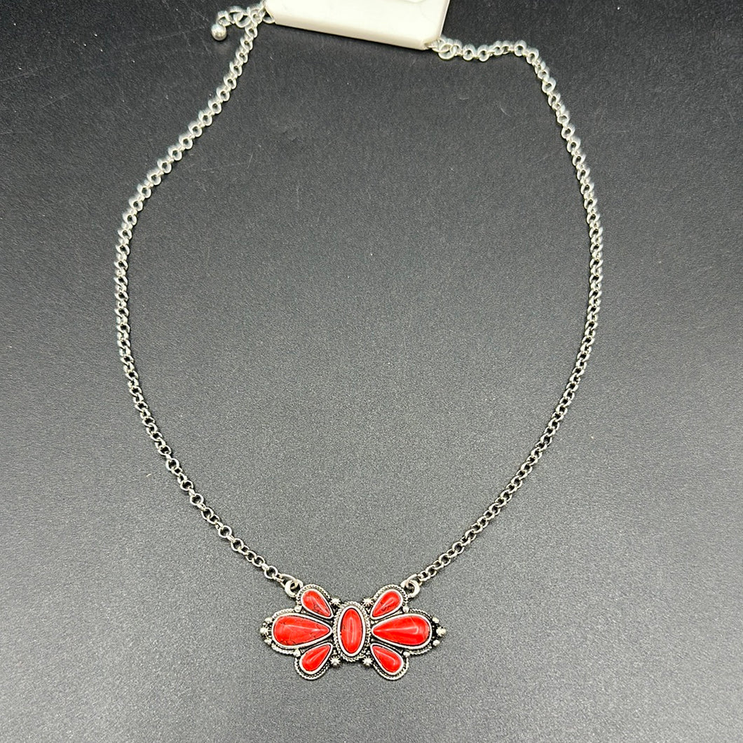 #A750N Coral Inspired Chain Necklace