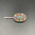 Multi-Colored Stone Needlepoint Cluster Hair Pin