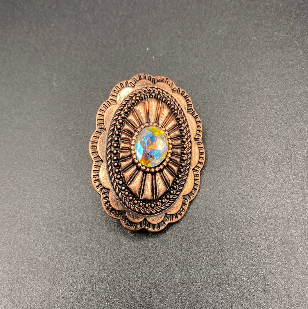 B21HP Copper Oval Concho Inspired Hat Pin – Asdzaa Boutique