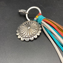 Load image into Gallery viewer, B850KC Silver Inspired Concho Key Chain
