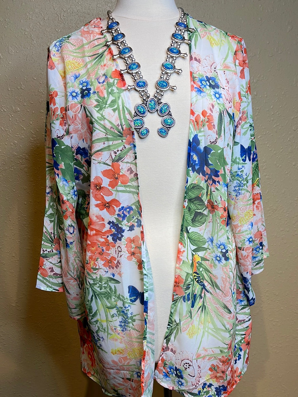 Floral Sheer Cardigan