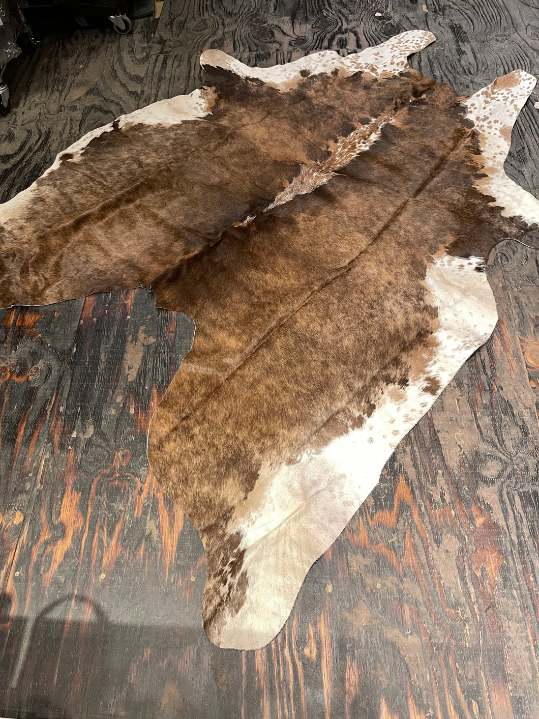 Cowhide #32 Tri-Color Brindle Hide