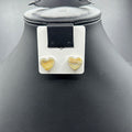 Gold Heart Post Earrings