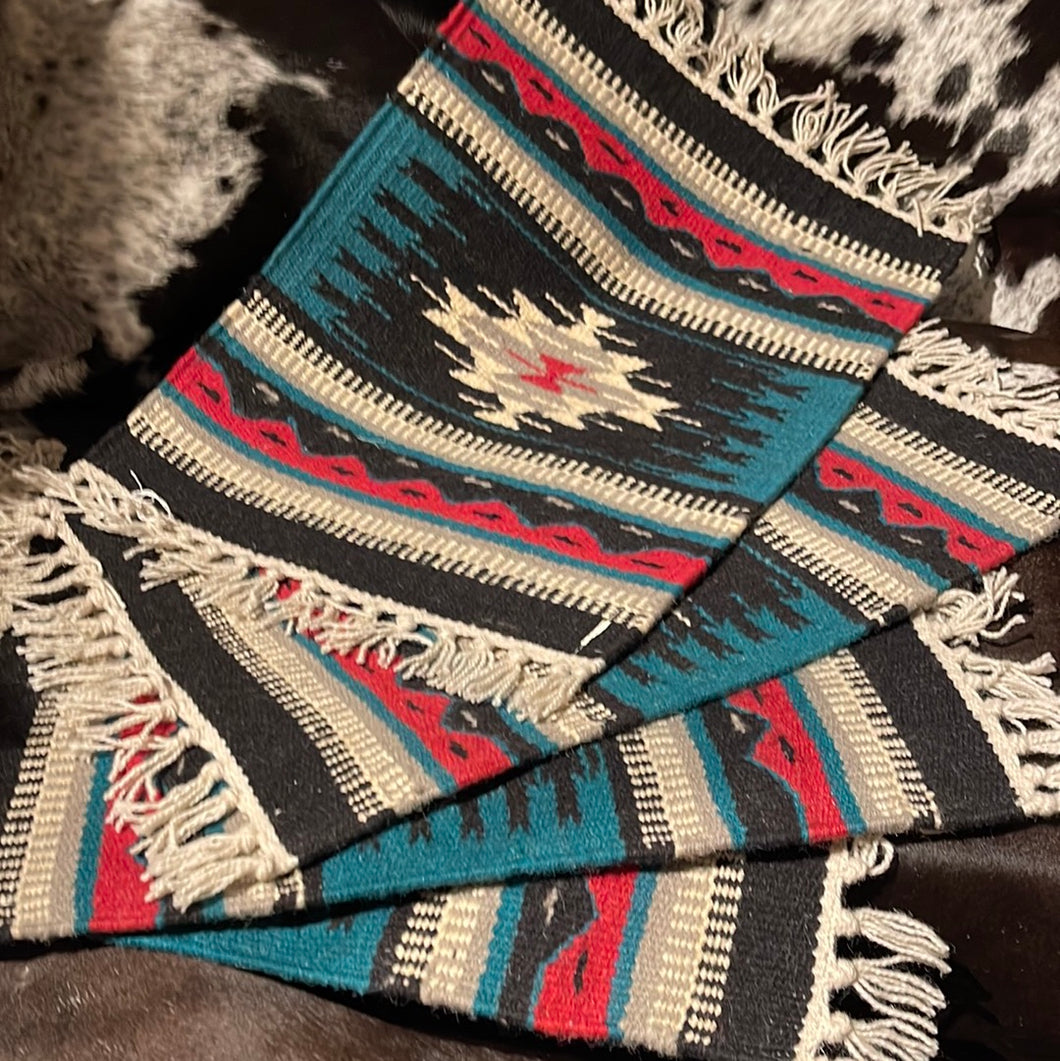 Teal Southwestern Woven Placemat