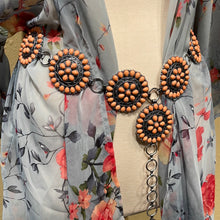 Load image into Gallery viewer, Peach Round Cluster Inspired Belt L/XL
