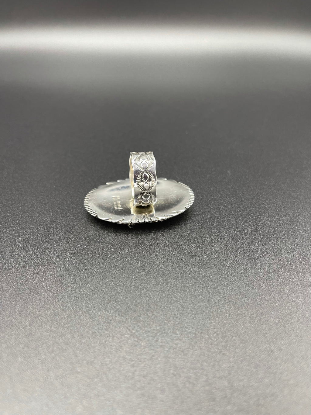 Coral Cluster Sterling Silver Ring