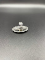 Coral Cluster Sterling Silver Ring